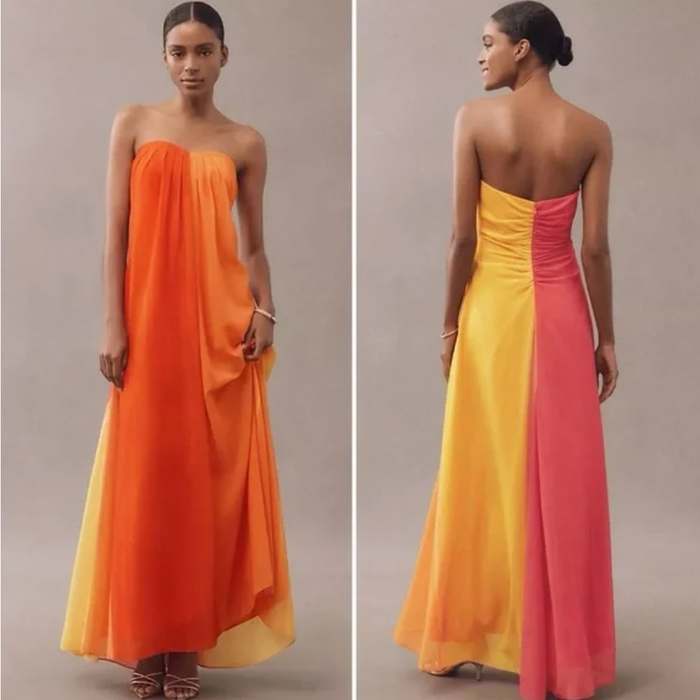 Milly Sunset Strapless Dress